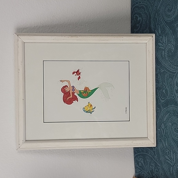 Disney Ariel Flounder & Sebastian Framed 11 X 9 1/4 Picture - Picture 5 of 12